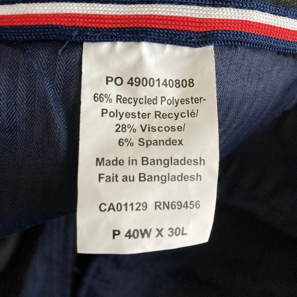 Tommy Hilfiger Mens Modern‎ fit Dress Pants 40 / 30 Dark Grey Solid